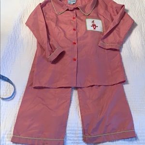 Elf smocked pajamas
